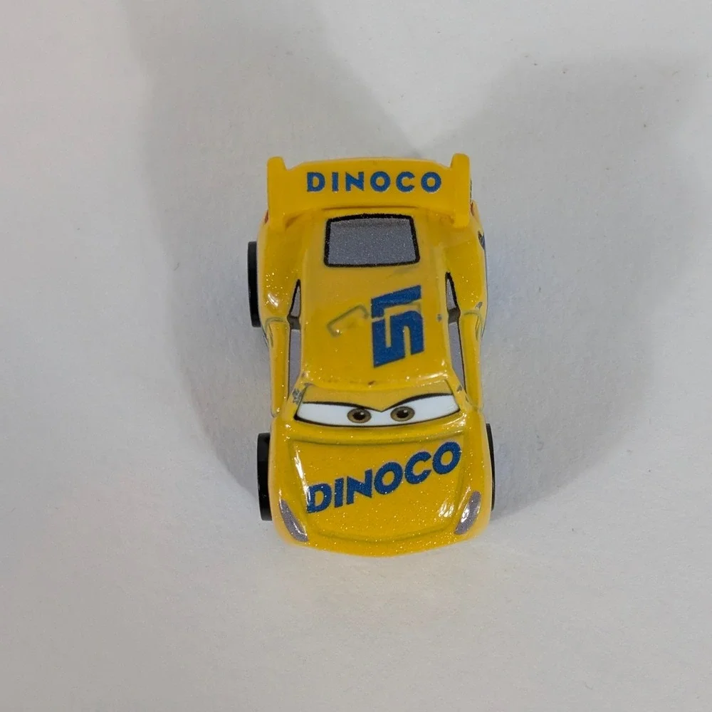 Disney Pixar Cars Mattel Cruz Ramirez Dinoco 51 Mini Racer Yellow Toy Car